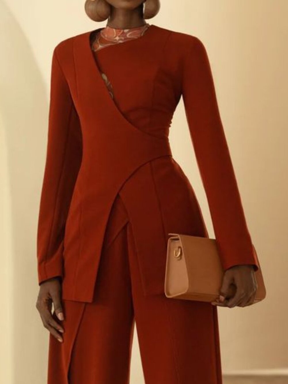 Andrea Iyamah Vira Pomegranate Blazer - XS